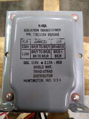 Triad-Utrad N-66A Isolation Transformer