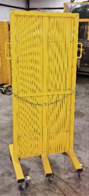 Closed View Uline H-7604 Safety Barricade Gate