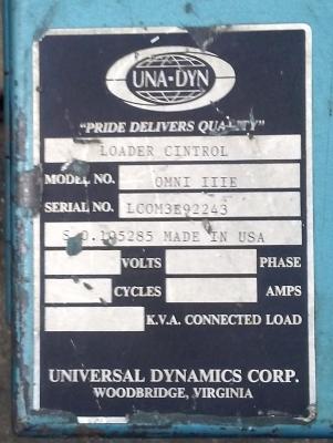 Una-Dyn OMNI IIIE Loader Control