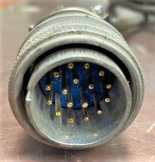 Unknown Brand E106583 (02-31199) 21' 7" 300V Power Cable with Amphenol 17 Pin Plugs