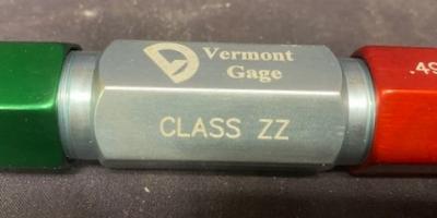 Vermont Gage 131105330 Class ZZ .4880x.4960 Go-NoGo Gauge