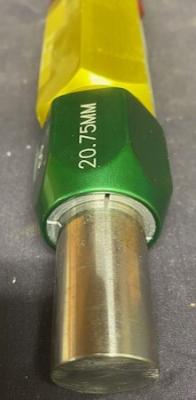 Vermont Gage 132108330 Class ZZ 20.75mmx20.85mm Go-NoGo Gauge