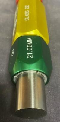 Vermont Gage 132108330 Class ZZ 21.00mmx21.20mm Go-NoGo Gauge