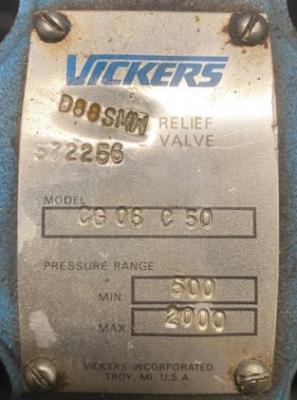 Vickers CG 06 C 50 Hydraulic Valve
