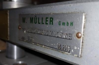 W. Muller 3X100mm PVC EBM Processing Head