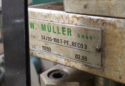 Muller 4x100mm head data plate