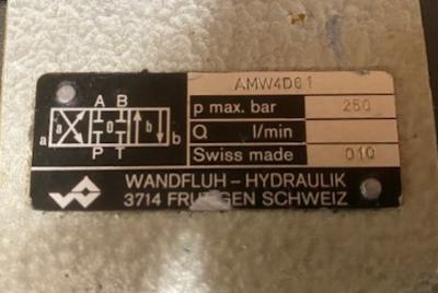 Wandfluh AMW4D61 Hydraulic Solenoid Valve
