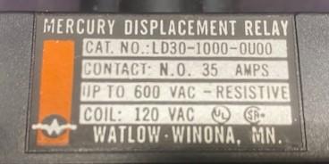 Watlow LD30-1000-0U00 Mercury Relay