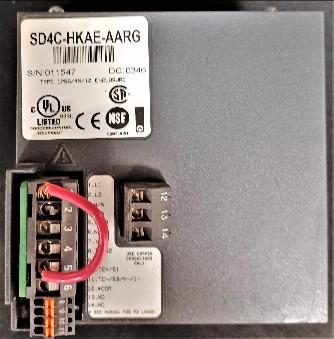 Back of Controller Data plate View Watlow SD4C-HKAE-AARG Temperature Controller
