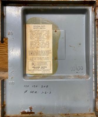 Westinghouse Electric Corporation GF-422N Fusible Enclosed Safety Switch