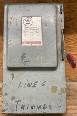 Westinghouse HF361 Enclosed Fusible Safety Switch