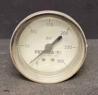 Zeks Air Drier Corp 0-300 PSI Primea Pressure Gauge