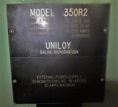 Uniloy 350R2, 3 PH 230V