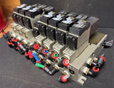 manifold with solenoid valves