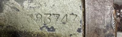 stamped number