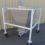 34" Long x 34" Wide x 44" Tall Portable Stainless Steel Hopper Front