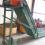 Roach 18' flat to incline grinder feed conveyor upper view